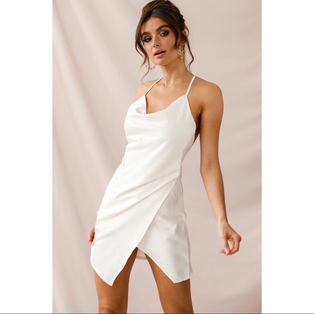 Selfie Leslie Silky White Dress